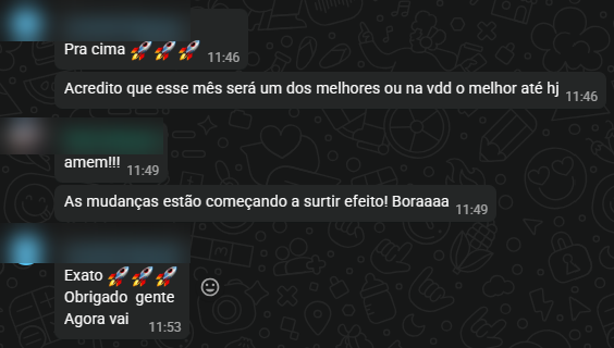 Mensagem de cliente no WhatsApp